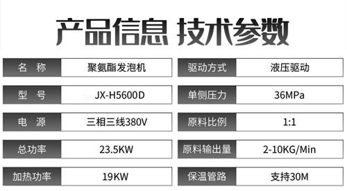 JX-H5600D液壓聚氨酯發(fā)泡機(圖2)