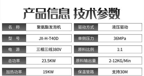 JX-H-T40D液壓聚氨酯發(fā)泡機(jī)(圖2)